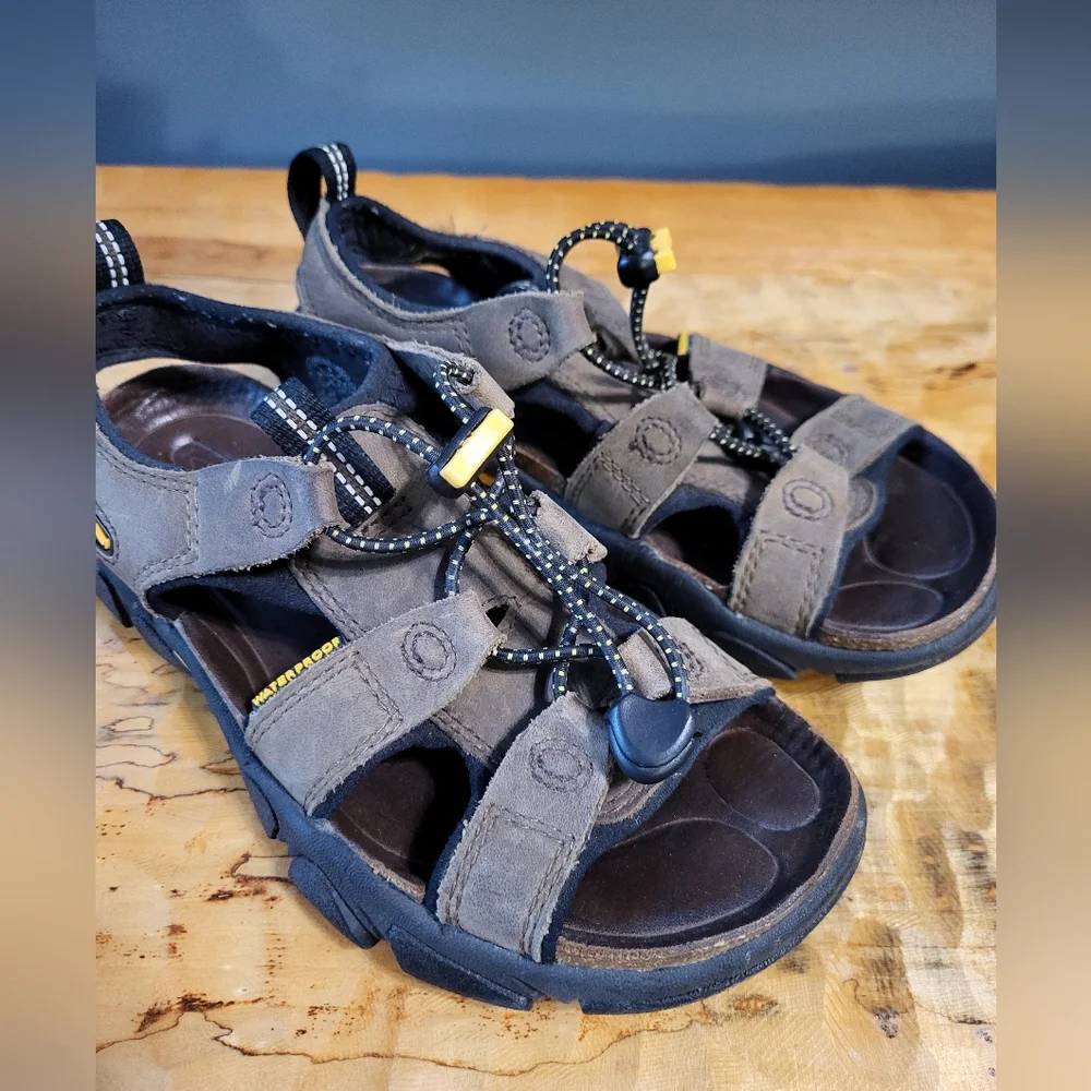 Keen Sarasota Brown Leather Waterproof Sandals Big Kids Size 5